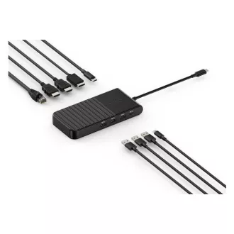 Stație de andocare mobilă Kensington UH1500P EQ USB-C cu suport pentru 3 monitoare