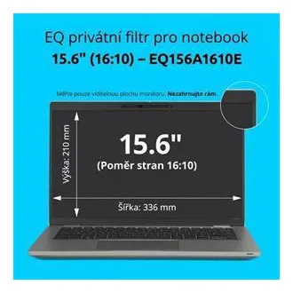 Filtru de confidențialitate Kensington EQ pentru laptop de 15,6'', format 16:10 Filtru de confidențialitate Kensington EQ pentru laptop de 15,6'', format 16:10