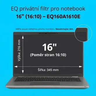 Filtru de confidențialitate Kensington EQ pentru laptop de 16'' cu raport de afișare 16:10 Filtru de confidențialitate Kensington EQ pentru laptop de 16'' cu raport de afișare 16:10