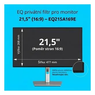 Filtru de confidențialitate Kensington EQ pentru monitor 16:9 de 21,5'' Filtru de confidențialitate Kensington EQ pentru monitor 16:9 de 21,5''