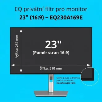 Filtru de confidențialitate Kensington EQ pentru monitor 16:9 de 23'' Filtru de confidențialitate Kensington EQ pentru monitor 16:9 de 23''