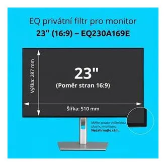 Filtru de confidențialitate Kensington EQ pentru monitor 16:9 de 23'' Filtru de confidențialitate Kensington EQ pentru monitor 16:9 de 23''
