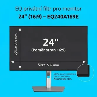 Filtru de confidențialitate Kensington EQ pentru monitor 16:9 de 24'' Filtru de confidențialitate Kensington EQ pentru monitor 16:9 de 24''