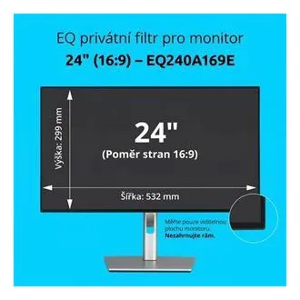 Filtru de confidențialitate Kensington EQ pentru monitor 16:9 de 24'' Filtru de confidențialitate Kensington EQ pentru monitor 16:9 de 24''