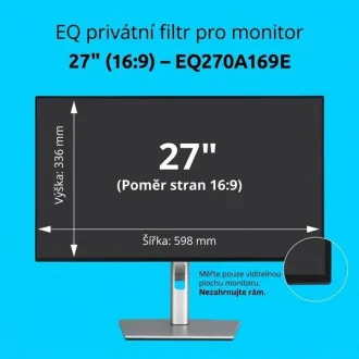 Filtru de confidențialitate Kensington EQ pentru monitor 16:9 de 27''