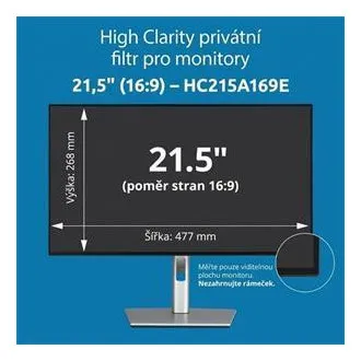Filtru de confidențialitate Kensington High Clarity pentru monitor 16:9 de 21,5'' Filtru de confidențialitate Kensington High Clarity pentru monitor 16:9 de 21,5''