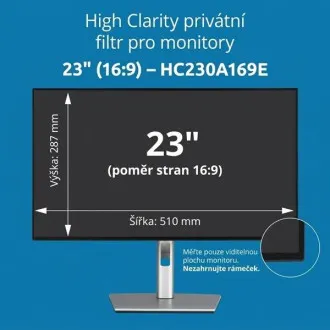Filtru de confidențialitate Kensington High Clarity pentru monitor 16:9 de 23'' Filtru de confidențialitate Kensington High Clarity pentru monitor 16:9 de 23''