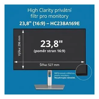 Filtru de confidențialitate Kensington High Clarity pentru monitor 16:9 de 23,8'' Filtru de confidențialitate Kensington High Clarity pentru monitor 16:9 de 23,8''