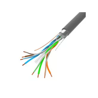 Cablu FTP LANBERG CAT.6, Cu, lungime 305m, gri, CPR + Fluke trece, PVC
