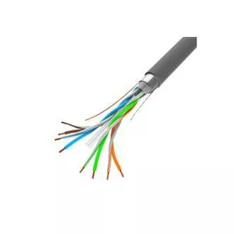 Cablu FTP LANBERG CAT.6, Cu, lungime 305m, gri, CPR + Fluke trece, PVC