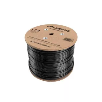 Cablu Lanberg LAN CAT.6 UTP 305m fix pentru exterior cu umplutură de gel, negru, Fluke Pass Cablu Lanberg LAN CAT.6 UTP 305m fix pentru exterior cu umplutură de gel, negru, Fluke Pass