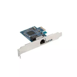 LANBERG PCI-EXPRESS->RJ45 ADAPTOR ETHERNET PLACĂ DE REȚEA PCI-E X1 1X RJ45 1GB BROADCOM+ PROFIL REDUS
