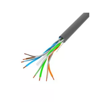 Cablu Lanberg Cat.6 UTP 305m, cablu solid din cupru, gri, CPR + certificat Fluke Cablu Lanberg Cat.6 UTP 305m, cablu solid din cupru, gri, CPR + certificat Fluke
