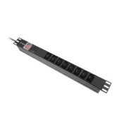 Prize Lanberg 19" 1U 16A 2M 8x IEC C13 Negre C20