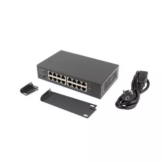 LANBERG SWITCH RSGE-16 16X 1GB GIGABIT ETHERNET RACK NEADMINISTRAT 10"/19"