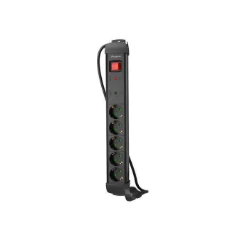 Protecție la supratensiune Lanberg SP1 3M 5 prize Schuko negre