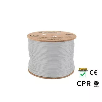 Cablu Lanberg LAN CAT.6 305m fix CCA gri, certificat Fluke