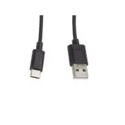 Cablu Lanberg USB-C(M)->USB-A(M) 2.0 1M Negru
