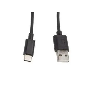 Cablu Lanberg USB-C(M)->USB-A(M) 2.0 1M Negru