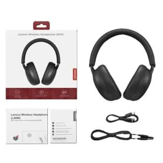 Căști wireless Lenovo 2000 = wireless (BT 6.0), căști over-ear, negre Căști wireless Lenovo 2000 = wireless (BT 6.0), căști over-ear, negre