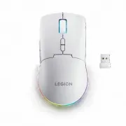 Mouse de gaming wireless Lenovo Legion M220 RGB - mouse de gaming cu iluminare de fundal RGB, trei moduri de conectare, alb