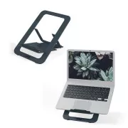 Suport ultra-subțire pentru laptop Leitz Ergo, aluminiu, gri închis