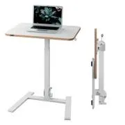 Masă ergonomică pliabilă cu înălțime reglabilă LEITZ Ergo, albă
