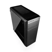 Carcasă PC Modecom OBERON PRO GLASS BLACK MIDI, 2x USB 3.0, 2x USB 2.0, audio HD, negru, panou lateral din sticlă, fără sursă de alimentare