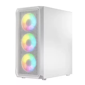 LOGIC Carcasă pentru PC Portos ARGB MIDI 1x USB 3.0, 2x USB 2.0   audio, alb, fără sursă de alimentare