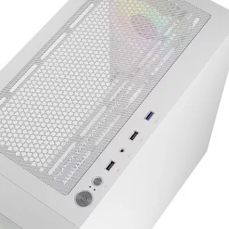 LOGIC Carcasă pentru PC Portos ARGB MINI 1x USB 3.0, 2x USB 2.0 audio, alb, fără sursă de alimentare LOGIC Carcasă pentru PC Portos ARGB MINI 1x USB 3.0, 2x USB 2.0 audio, alb, fără sursă de alimentare