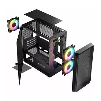 LOGIC Carcasă pentru PC Portos ARGB MINI 1x USB 3.0, 2x USB 2.0 audio, negru, fără sursă de alimentare LOGIC Carcasă pentru PC Portos ARGB MINI 1x USB 3.0, 2x USB 2.0 audio, negru, fără sursă de alimentare