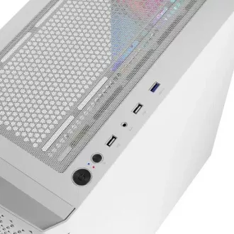 LOGIC Carcasă pentru PC Aramis ARGB MIDI 1x USB 3.0, 2x USB 2.0   audio, alb, fără sursă de alimentare