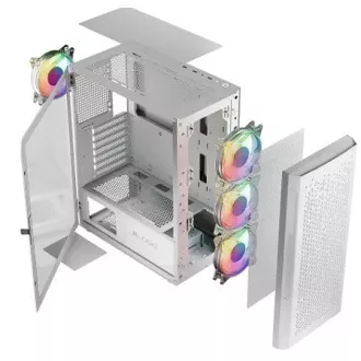 LOGIC Carcasă pentru PC Aramis ARGB MIDI 1x USB 3.0, 2x USB 2.0   audio, alb, fără sursă de alimentare