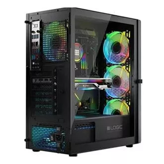 LOGIC Carcasă pentru PC Aramis ARGB MIDI 1x USB 3.0, 2x USB 2.0 audio, negru, fără sursă de alimentare LOGIC Carcasă pentru PC Aramis ARGB MIDI 1x USB 3.0, 2x USB 2.0 audio, negru, fără sursă de alimentare
