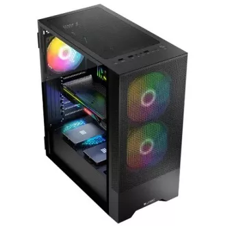 LOGIC Carcasă pentru PC Arya ARGB MIDI 1x USB 3.0, 2x USB 2.0 audio, negru, fără sursă de alimentare LOGIC Carcasă pentru PC Arya ARGB MIDI 1x USB 3.0, 2x USB 2.0 audio, negru, fără sursă de alimentare