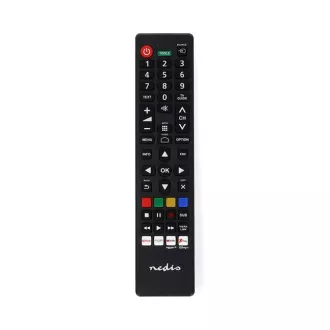 Nedis TVRC45PASHBK - Telecomandă de rezervă | Panasonic / Sharp TV | Preprogramată | Negru