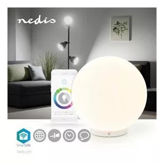 Nedis LNLW10WT - Lampă de noapte cu LED cu priză | Senzor de mișcare | Senzor zi/noapte | 0,55 W | 11 lm | Alb cald