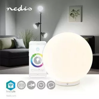 Nedis LNLW10WT - Lampă de noapte cu LED cu priză | Senzor de mișcare | Senzor zi/noapte | 0,55 W | 11 lm | Alb cald