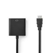 Nedis CCGL59000BK20 - Cablu VGA | VGA Masculă | VGA Masculă | Rezoluție maximă: 1280x768 | 2,00 m | Negru