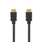 Nedis CVGL34060BK10 - Cablu HDMI de mare viteză cu Ethernet | HDMI - Conector HDMI | 4K@60Hz | 1,00 m | Negru