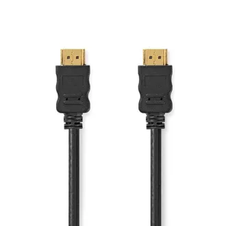 Nedis CVGL34060BK10 - Cablu HDMI de mare viteză cu Ethernet | HDMI - Conector HDMI | 4K@60Hz | 1,00 m | Negru