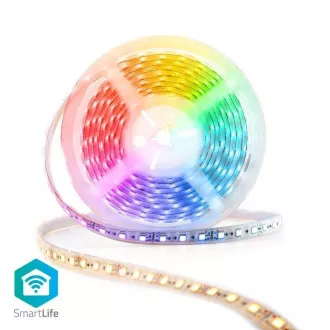 Bandă LED inteligentă Nedis WIFILS52CRGBW Wi-Fi | Multicoloră | SMD | 5,00 m | IP21 | 2700 - 6500K | 960 lm | Android / IOS Bandă LED inteligentă Nedis WIFILS52CRGBW Wi-Fi | Multicoloră | SMD | 5,00 m | IP21 | 2700 - 6500K | 960 lm | Android / IOS