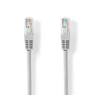 Nedis CCGL85230GY20 - Cablu de rețea CAT6 U/UTP | Mufă RJ45 | Mufă RJ45 | 2,00 m | Rotund | PVC | Gri