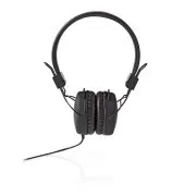 Nedis HPWD1104BK - Căști cu fir | Over-Ear | 3,5 mm | Lungime cablu: 1,10 m | Negre