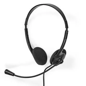 Căști Nedis CHST100BK pentru PC | On-Ear | Stereo | 2x 3,5 mm | Microfon pliabil | Negru Căști Nedis CHST100BK pentru PC | On-Ear | Stereo | 2x 3,5 mm | Microfon pliabil | Negru