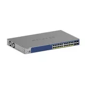 Switch inteligent Netgear GS728TXP, Gigabit Ethernet cu 24 de porturi, PoE+, 4 porturi SFP+ (190W)