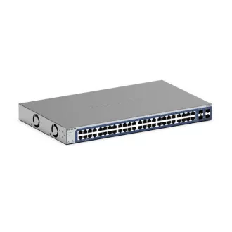 Netgear 48xGbE, Switch inteligent, 2 porturi combinate Cupru/SFP, 2 porturi SFP dedicate - GS748T
