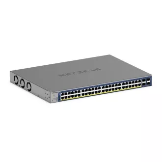 Netgear Switch inteligent cu 48 de porturi Gigabit Ethernet, PoE+, gestionare în cloud, 4 porturi SFP+ (380W) - GS752TXP