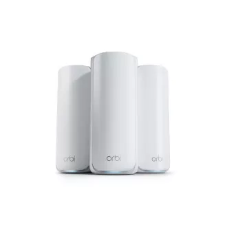 Netgear Orbi seria 770 Tri-Band WiFi 7 Mesh, pachet de 3 (1 router + 2 sateliți)