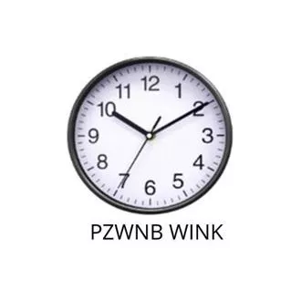 CEAS DE PERETE ROTUND PLATINET WINK BLACK, mecanism silentios CEAS DE PERETE ROTUND PLATINET WINK BLACK, mecanism silentios